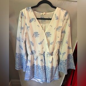 Japna Handmade BOHO Style Short Romper Elastic Waist